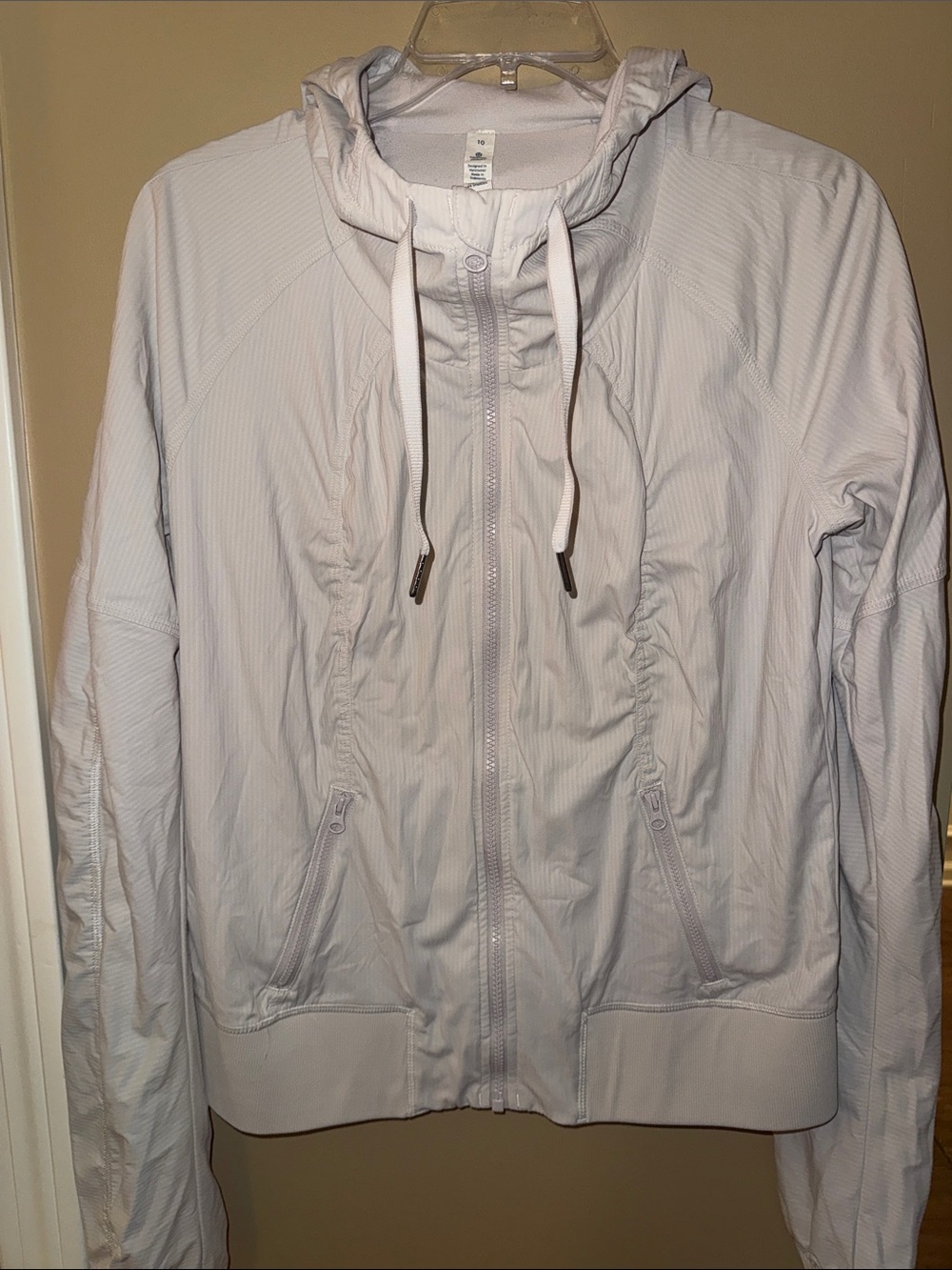Lululemon Street To Studio Dune Full Zip Up Jacket 10 EUC Hooded - Picture 1 of 9